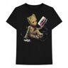 Guardians Of The Galaxy 2 Guardianes de la Galaxia 2 Unisex Adulto Bebé Groot Cassette Tape Camiseta de algodón