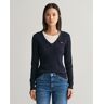 GANT Women Jersey de punto de ochos con cuello de pico en algodón elástico (XS)