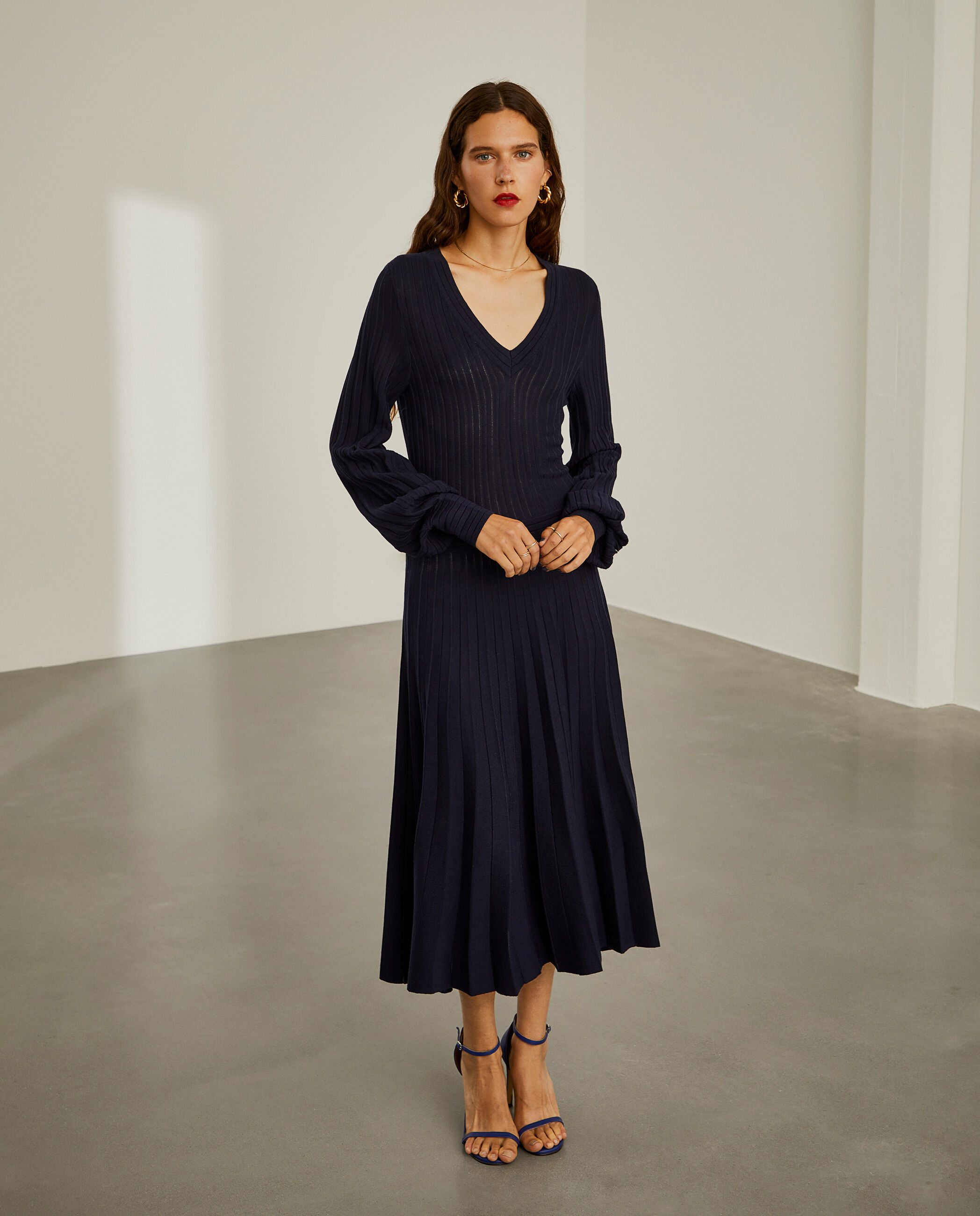 Lion of Porches Vestido midi Navy