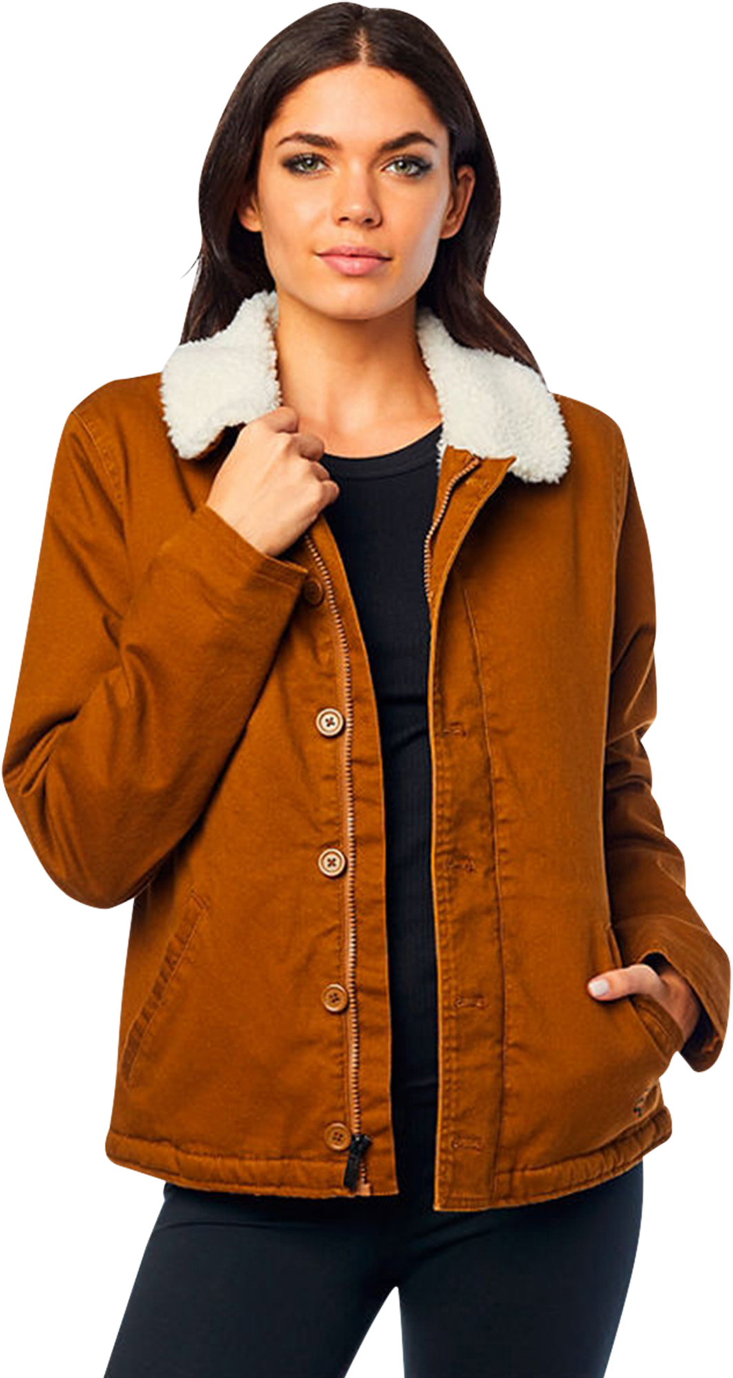 FOX Chaqueta  N1 Sherpa Mujer Marrón