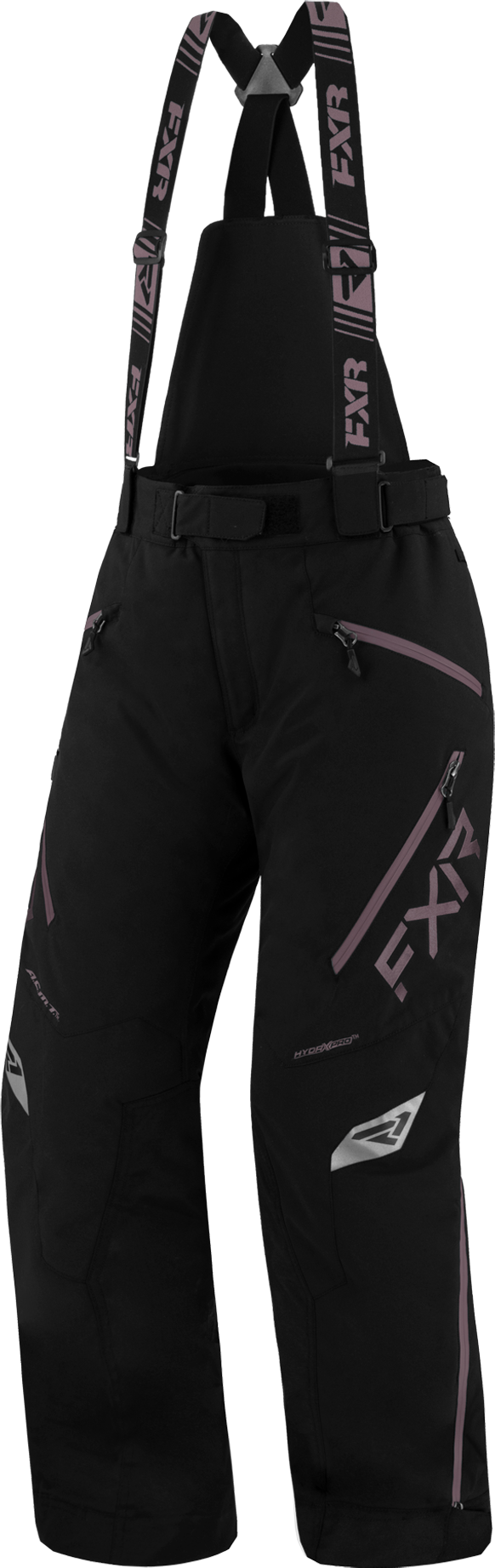 FXR Pantalones de Nieve Mujer  Edge Negro-Uva