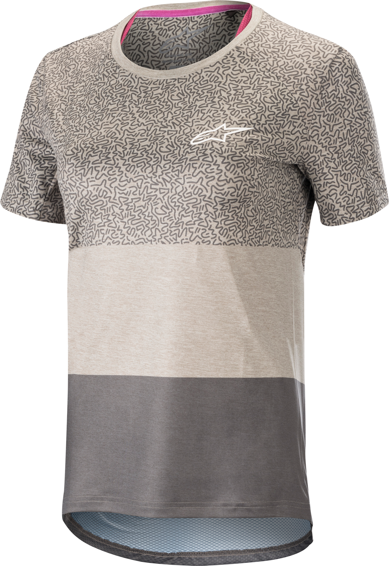 Alpinestars Camiseta de MTB Mujer  Stella Alps 8.0 SS Gris-Antracita