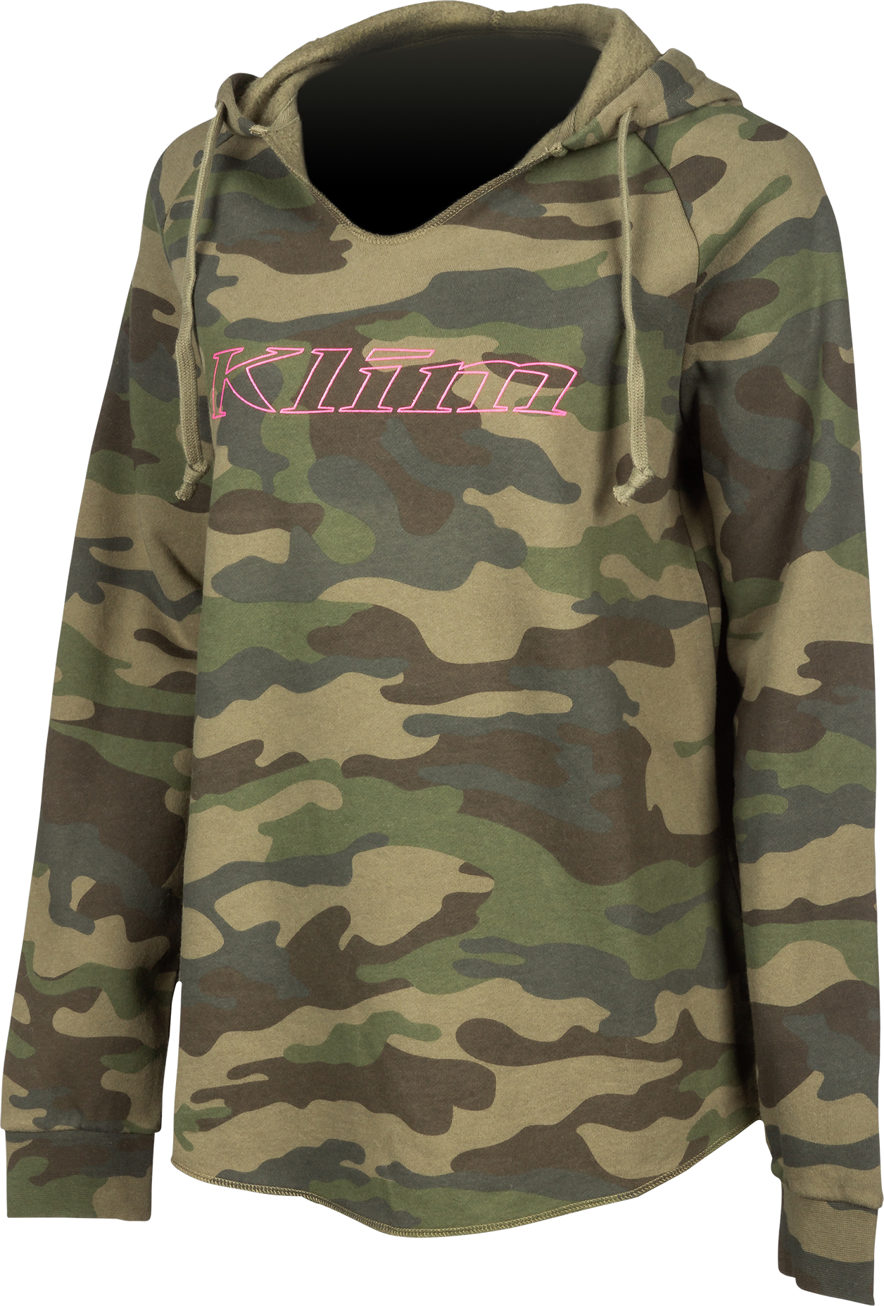 KLIM Sudadera con Capucha  Coast para Mujer Camuflaje Forestal-Rosado