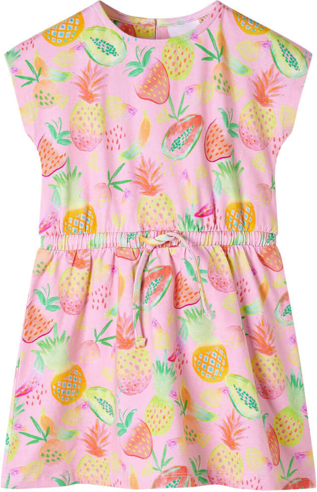 vidaXL Vestido infantil rosa suave 104