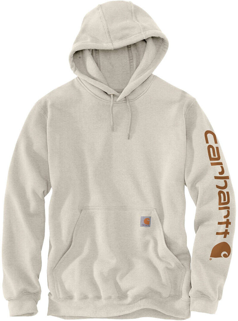 Carhartt Midweight Sleeve Logo Sudadera con capucha - Beige