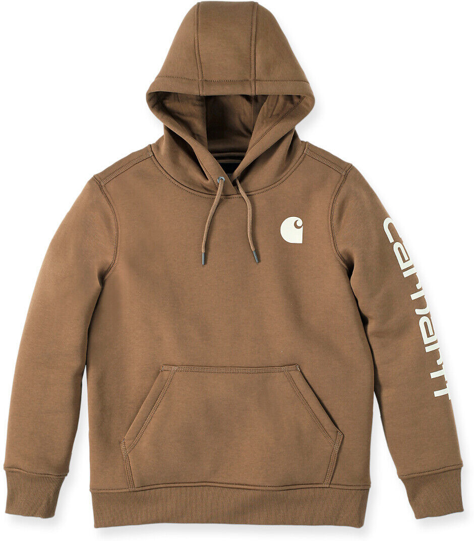 Carhartt Clarksburg Logo Sudadera con capucha para mujer - Marrón (XS)