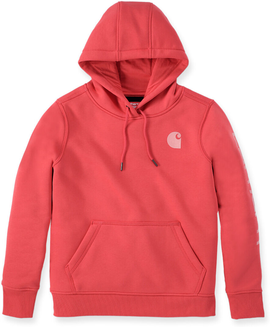 Carhartt Clarksburg Logo Sudadera con capucha para mujer - Rojo (XS)