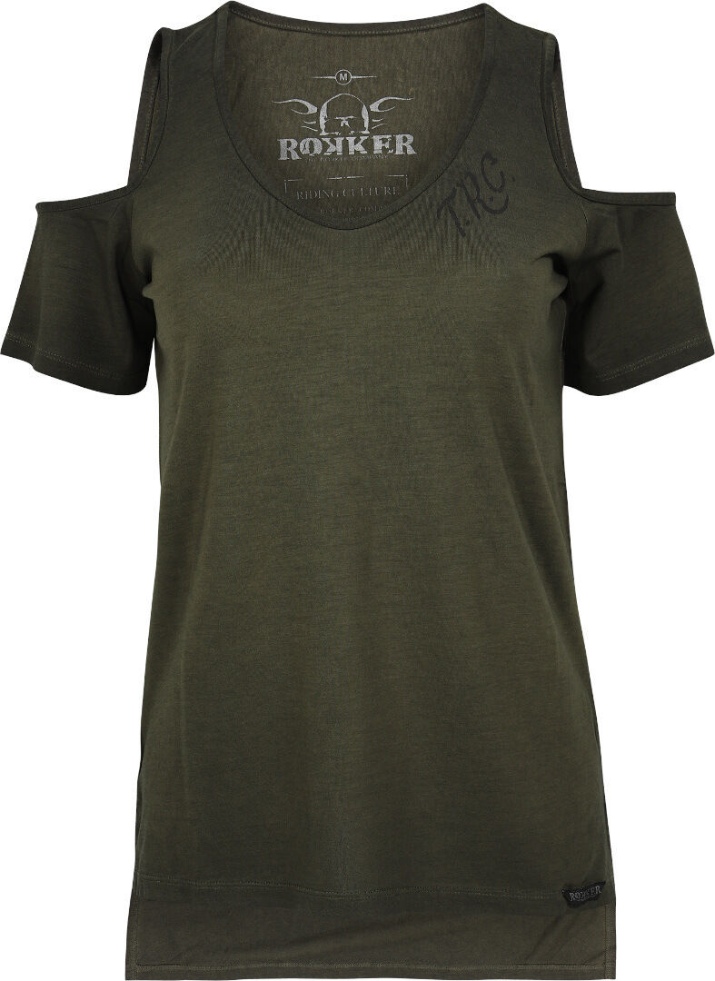 Rokker TRC Shoulderfree Camiseta de señora - Verde (XS)