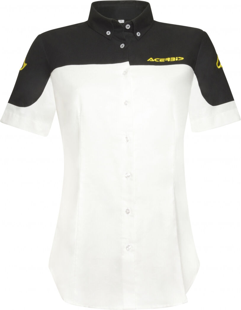 Acerbis Team Camisa de señora - Negro Blanco (L)