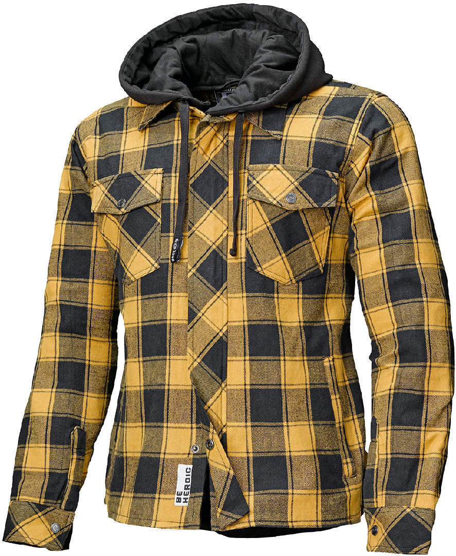 Held Lumberjack II Chaqueta textil para motocicletas - Negro Amarillo (2XL)