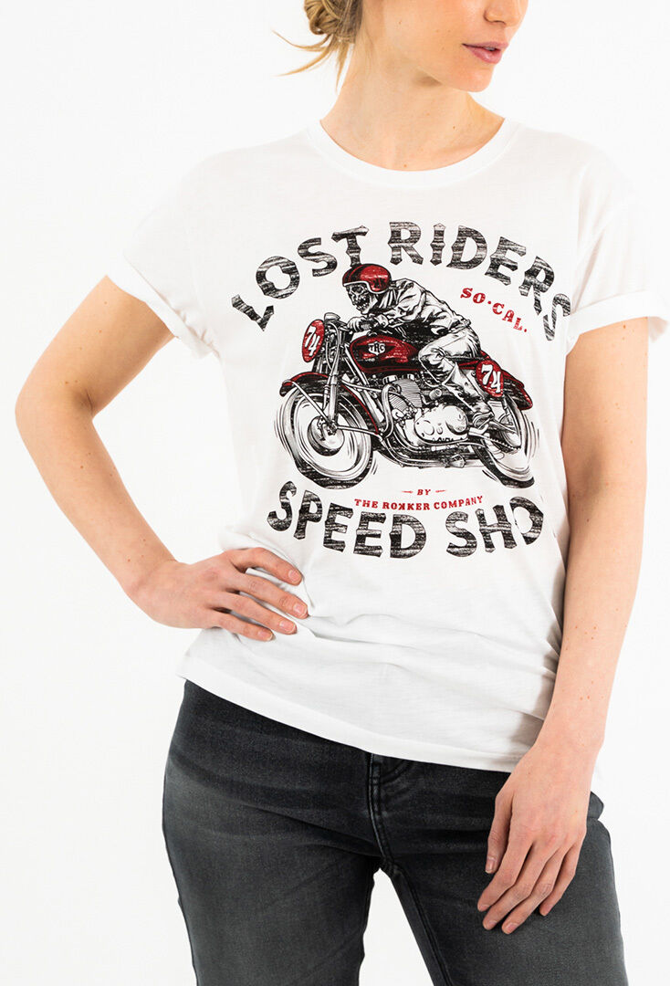 Rokker Lost Riders Camiseta de señoras - Blanco (S)