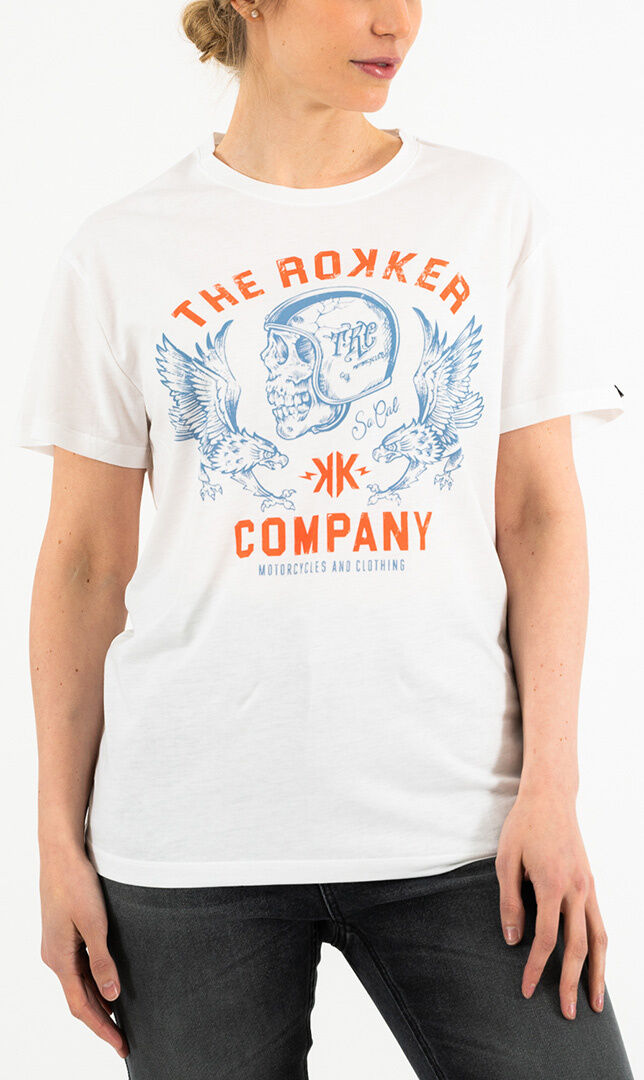 Rokker Eagle Loose Camiseta de señoras - Blanco (M)