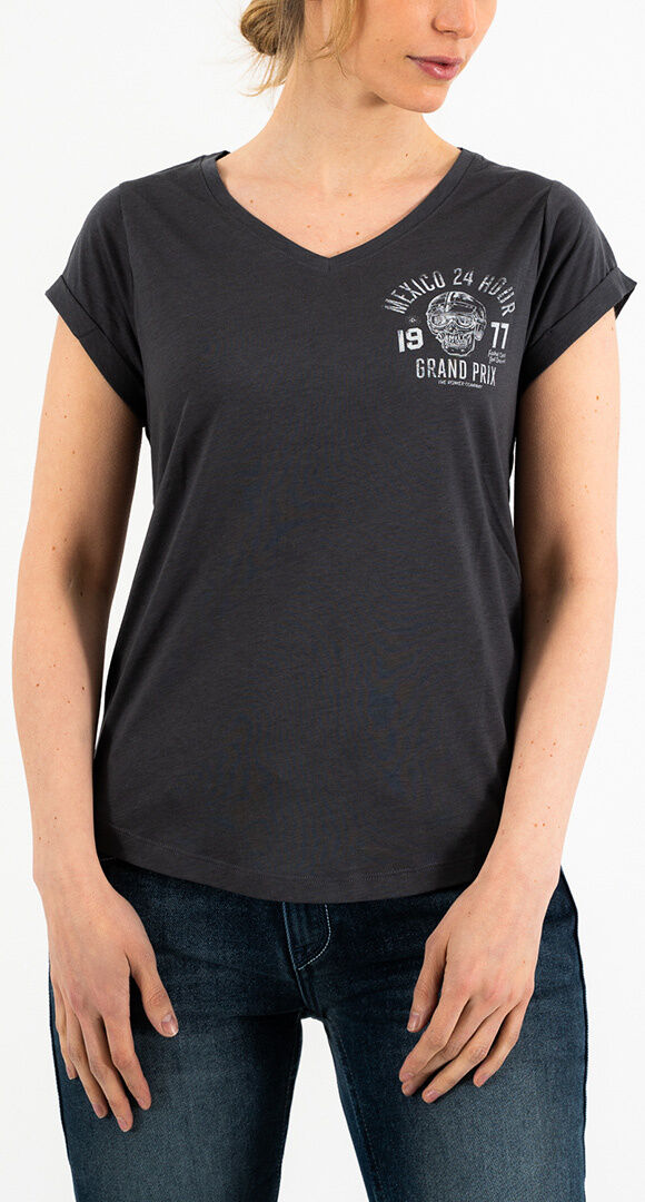 Rokker Mexico Batch Camiseta de señoras - Negro Gris (S)