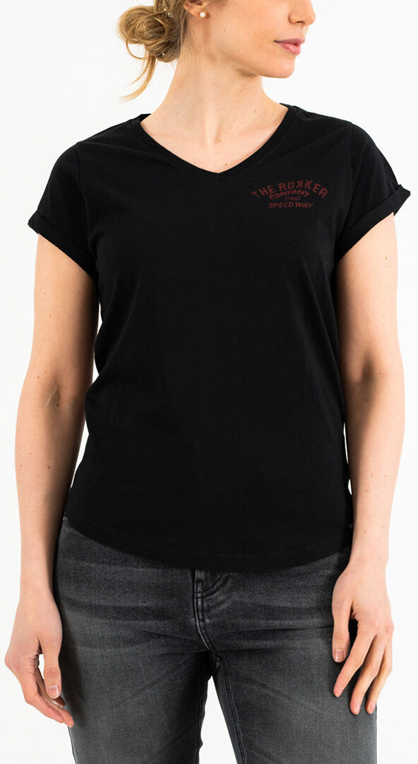 Rokker Nevada Camiseta de señoras - Negro (XS)