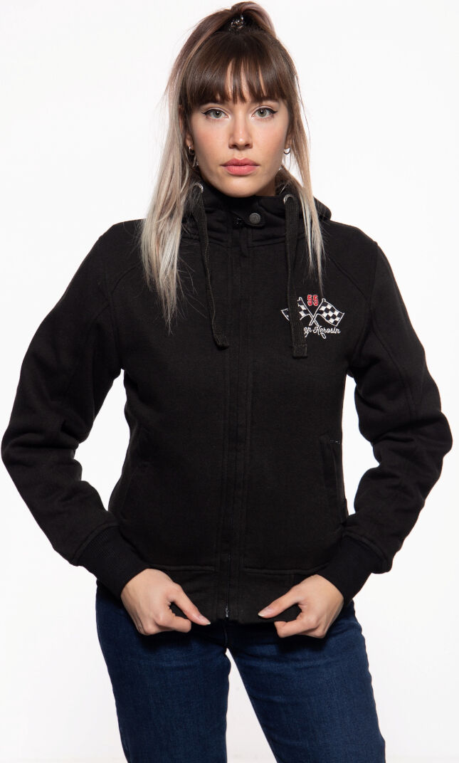 King Kerosin Queen Kerosin Speed Garage Adventure Chaqueta de dama - Negro