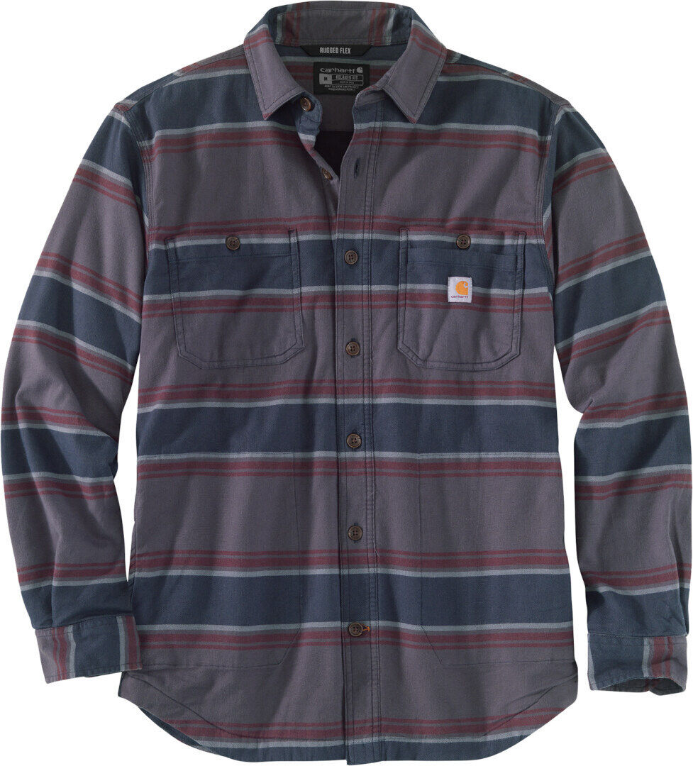 Carhartt Hamilton Fleece Lined camisa - Negro Lila (S)