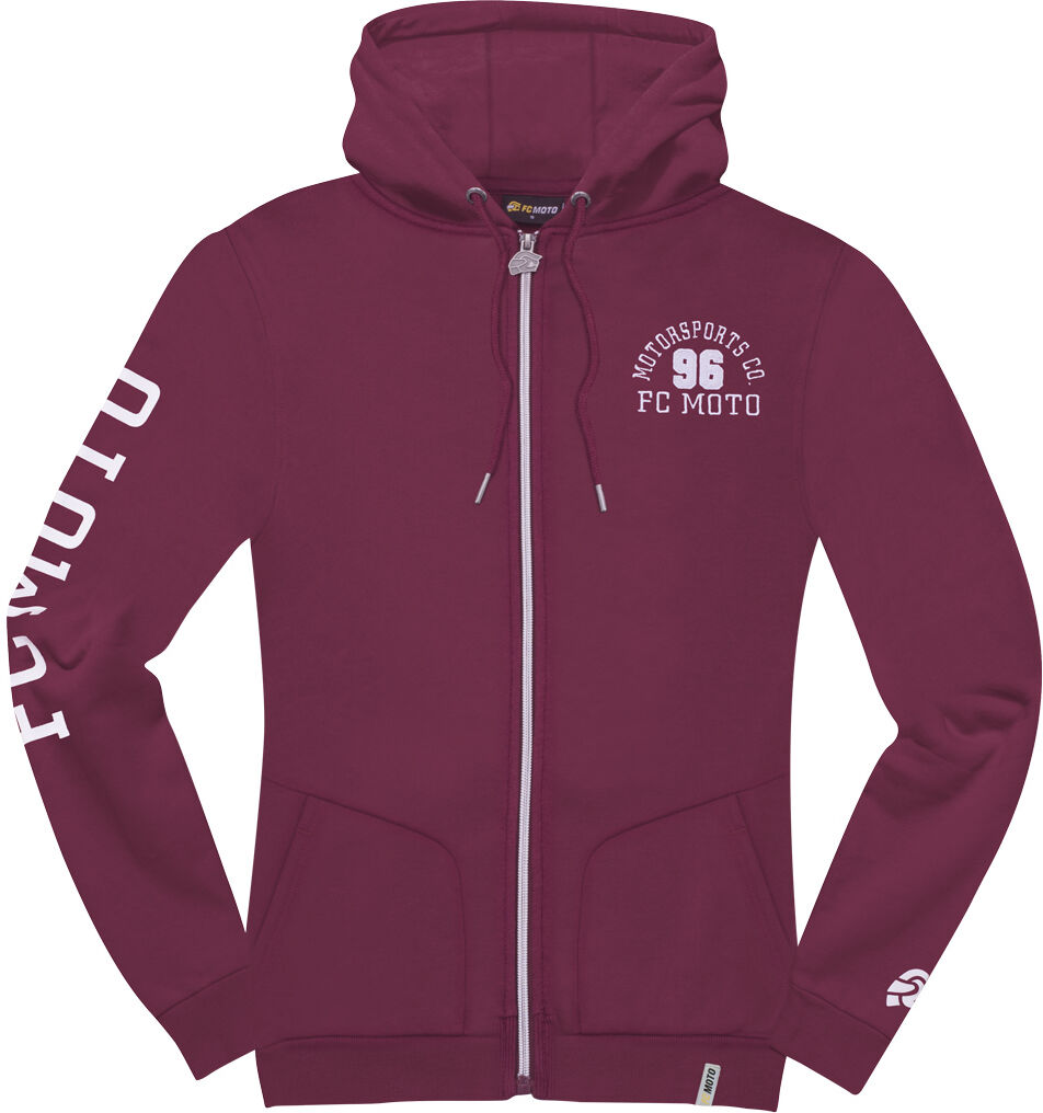 FC-Moto Moto-H Sudadera con capucha con cremallera para mujer - Rojo