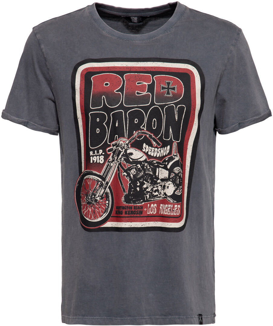 King Kerosin Red Baron Camiseta - Gris (S)