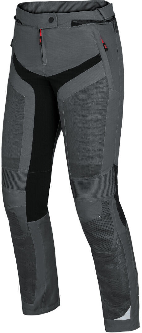 IXS Trigonis-Air Pantalones textiles para motocicletas para damas - Negro Gris (2XL)