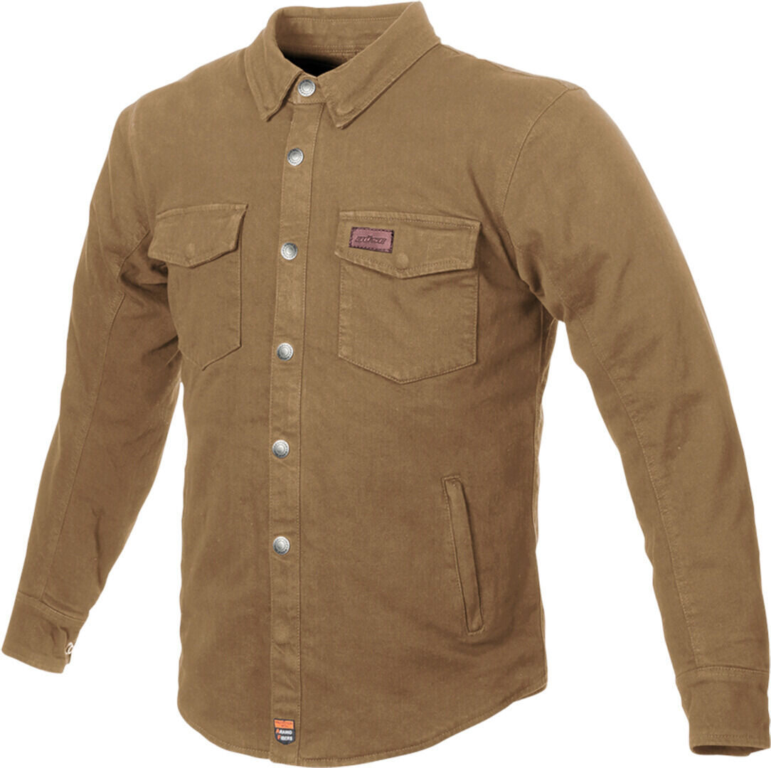 Büse Jackson Denim Camisa de motocicleta - Marrón (3XL)