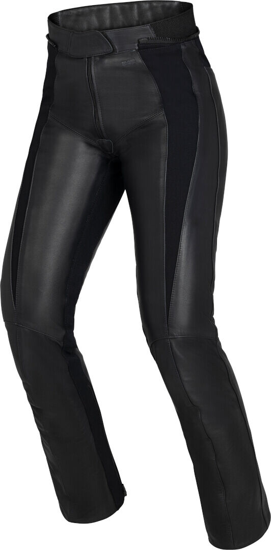 IXS Aberdeen Pantalones de cuero para motocicleta para damas - Negro (38)