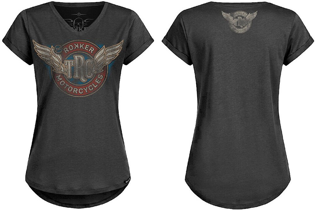 Rokker Wings Camiseta de damas - Negro (XS)