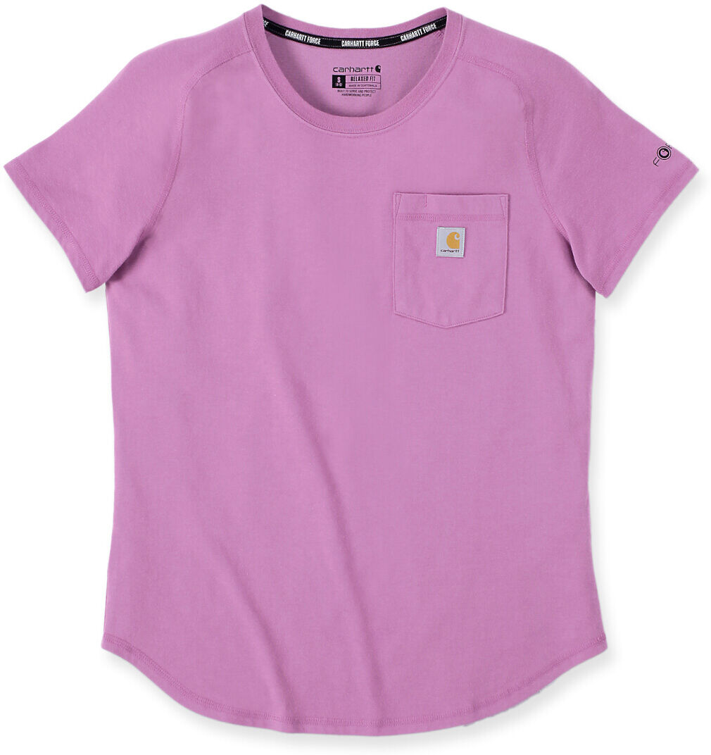 Carhartt Force Relaxed Fit Midweight Pocket Camiseta de damas - Rosa (L)