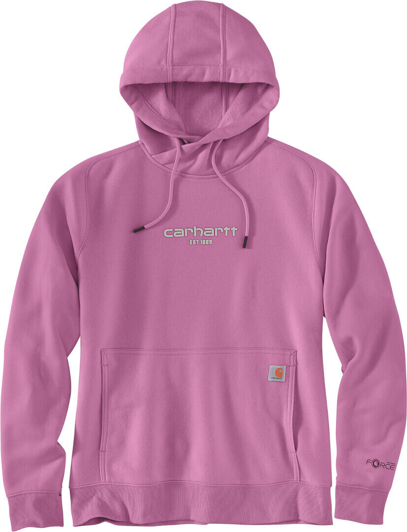 Carhartt Force Relaxed Fit Lightweight Graphic Sudadera con capucha para damas - Rosa (XS)