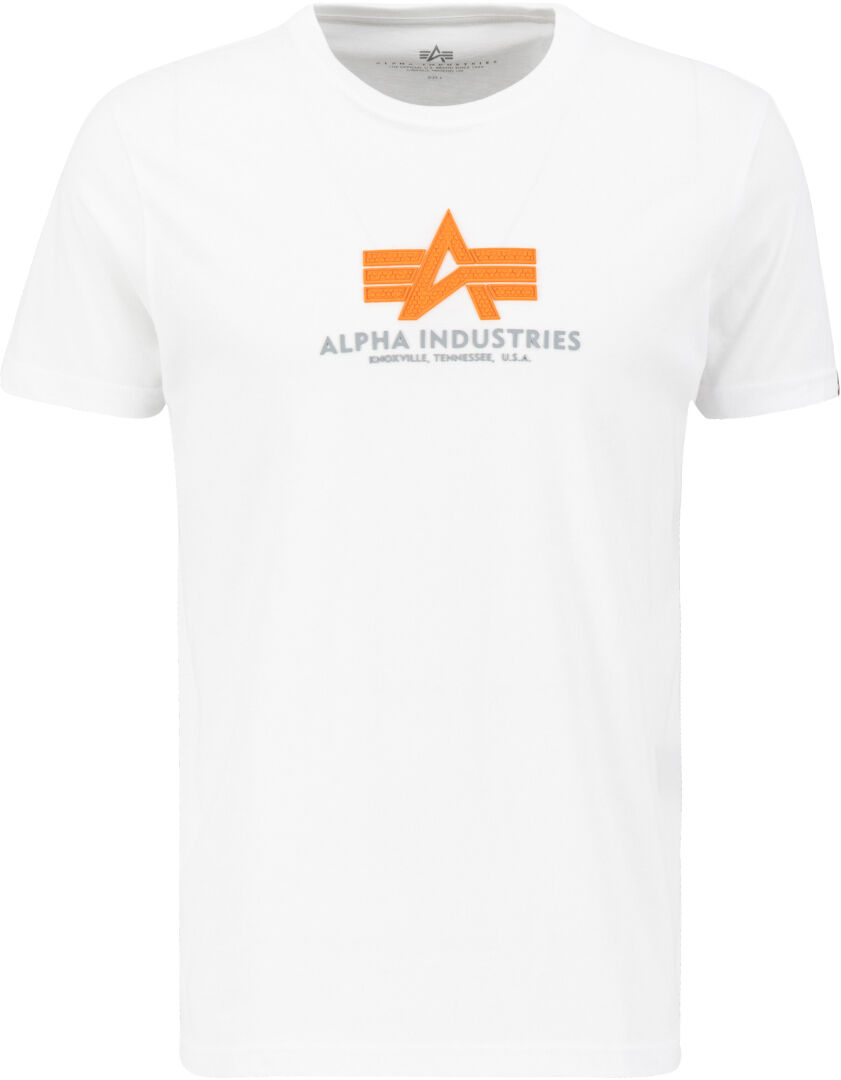 Alpha Basic Rubber Camiseta - Blanco (XL)