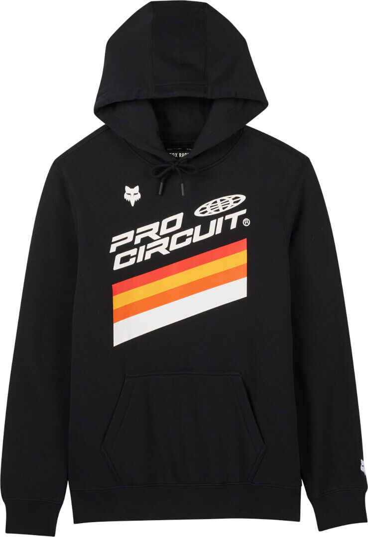 Fox Pro Circuit 2023 Sudadera con capucha - Negro Blanco Rojo (M)