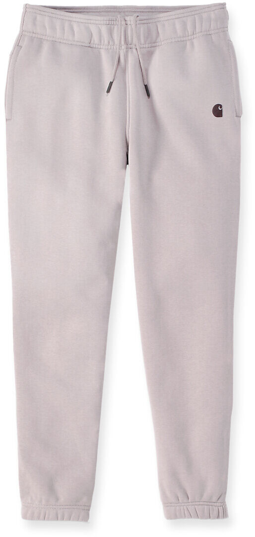 Carhartt Relaxed Fit Fleece Pantalones de chándal para damas - Beige (L)