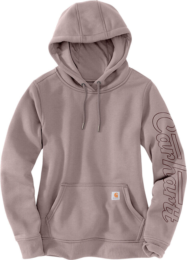 Carhartt Relaxed Fit Rain Defender Graphic Sudadera con capucha para mujer - Rosa Beige (XS)