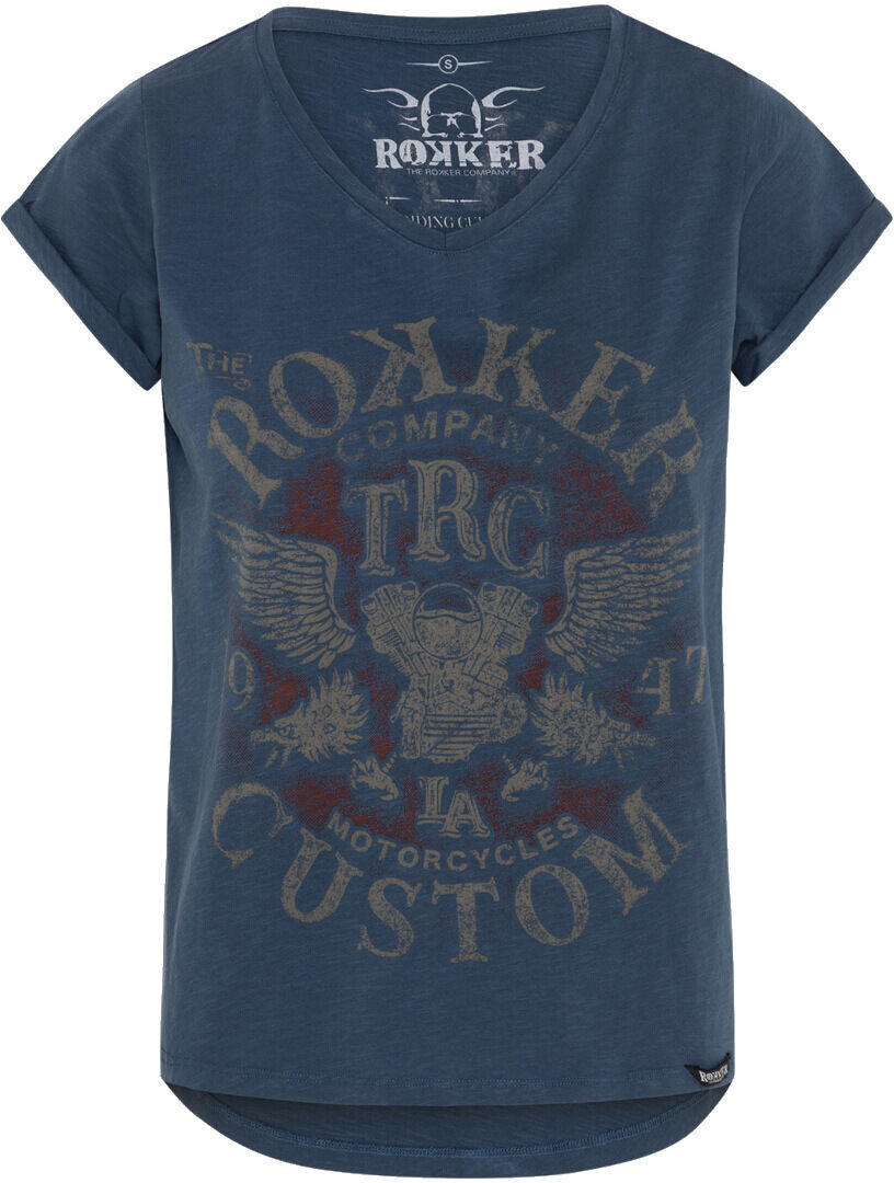 Rokker Custom Camiseta de mujer - Azul (XS)