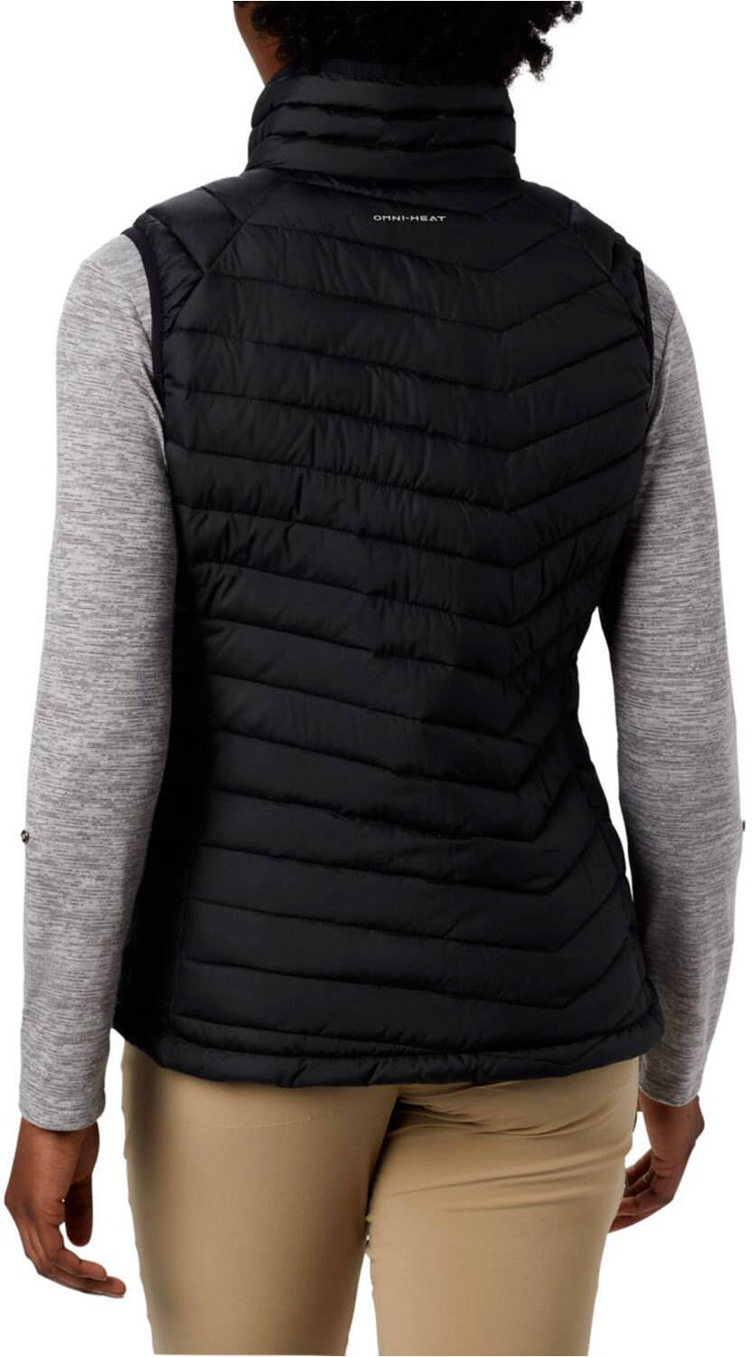 Columbia powder lite vest chaleco outdoor mujer Negro (L)