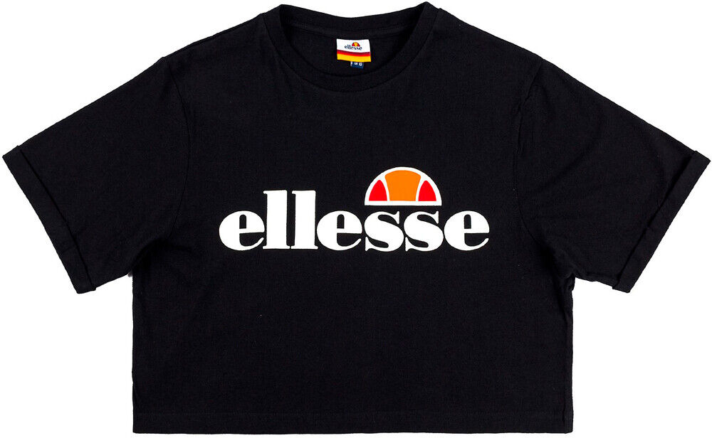 Ellesse alberta cropped tee camiseta manga corta mujer Negro (12)