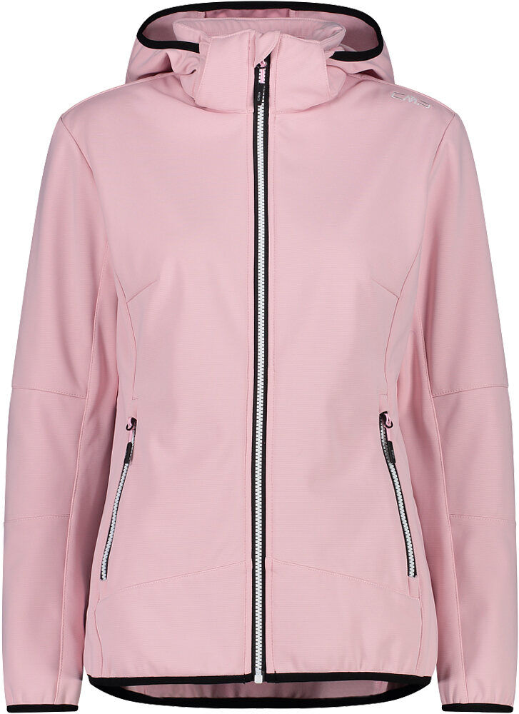 Cmp woman jacket zip hood chaqueta softshell mujer Rosa (48)