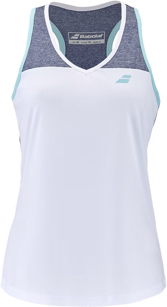 Babolat play camiseta tenis manga corta mujer Blanco (M)