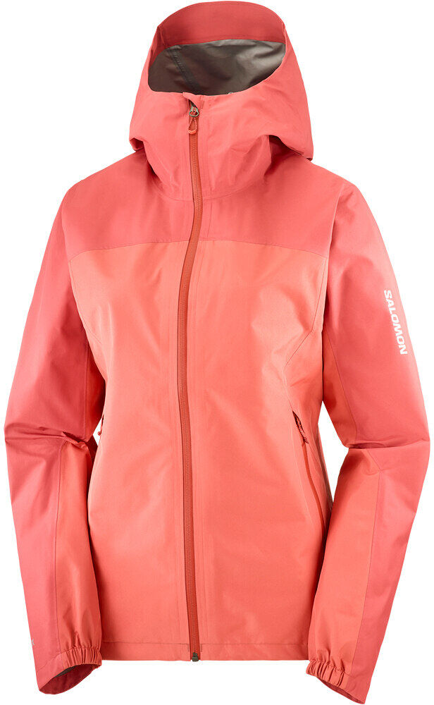 Salomon outline gore-tex 25 layers chaqueta impermeable mujer Rosa (XS)