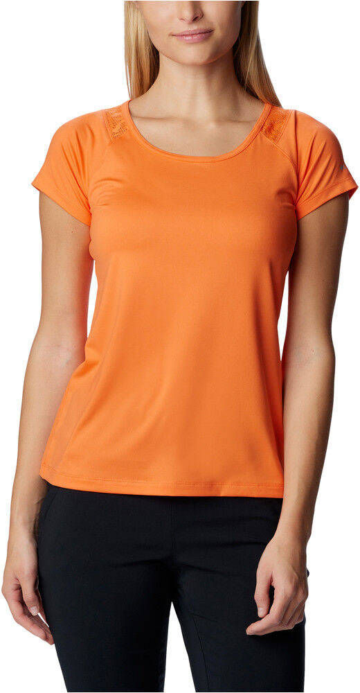 Columbia peak to point ii camiseta montaña manga corta mujer Naranja (L)