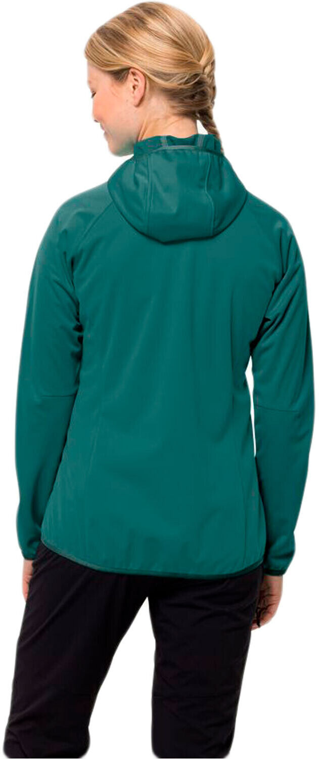 Jack Wolfskin go hike softshell chaqueta softshell mujer Verde (XS)