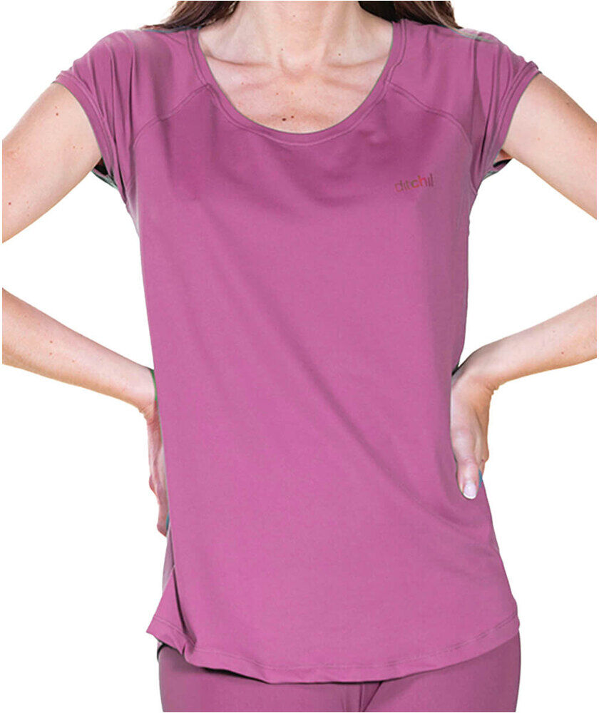 Ditchil ease camisetas fitness mujer Rojo (L)