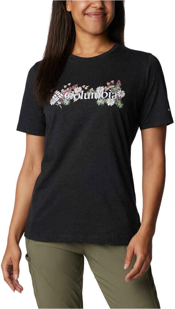 Columbia bluebird day camiseta montaña manga corta mujer Negro (L)