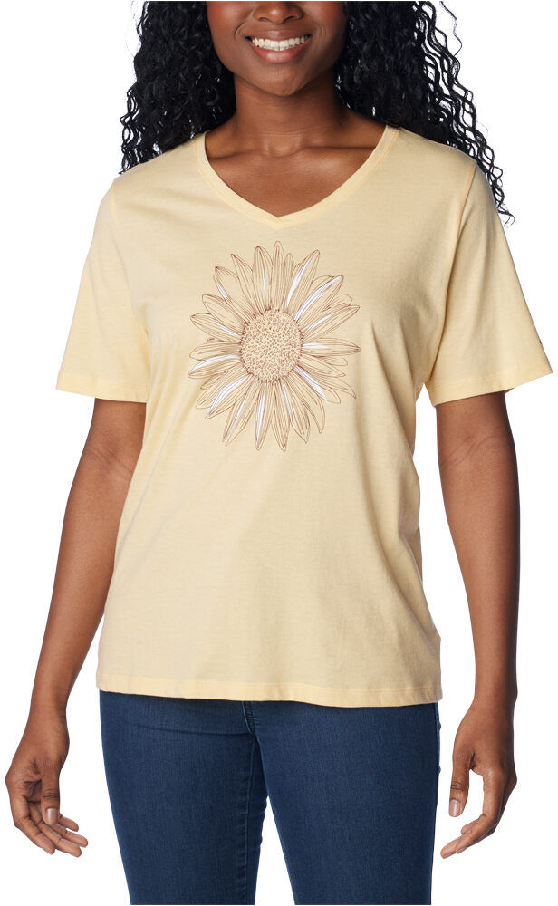 Columbia bluebird day camiseta montaña manga corta mujer Amarillo (M)