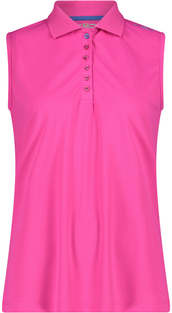 Cmp woman polo sleevless camiseta tirantes Rosa (48)