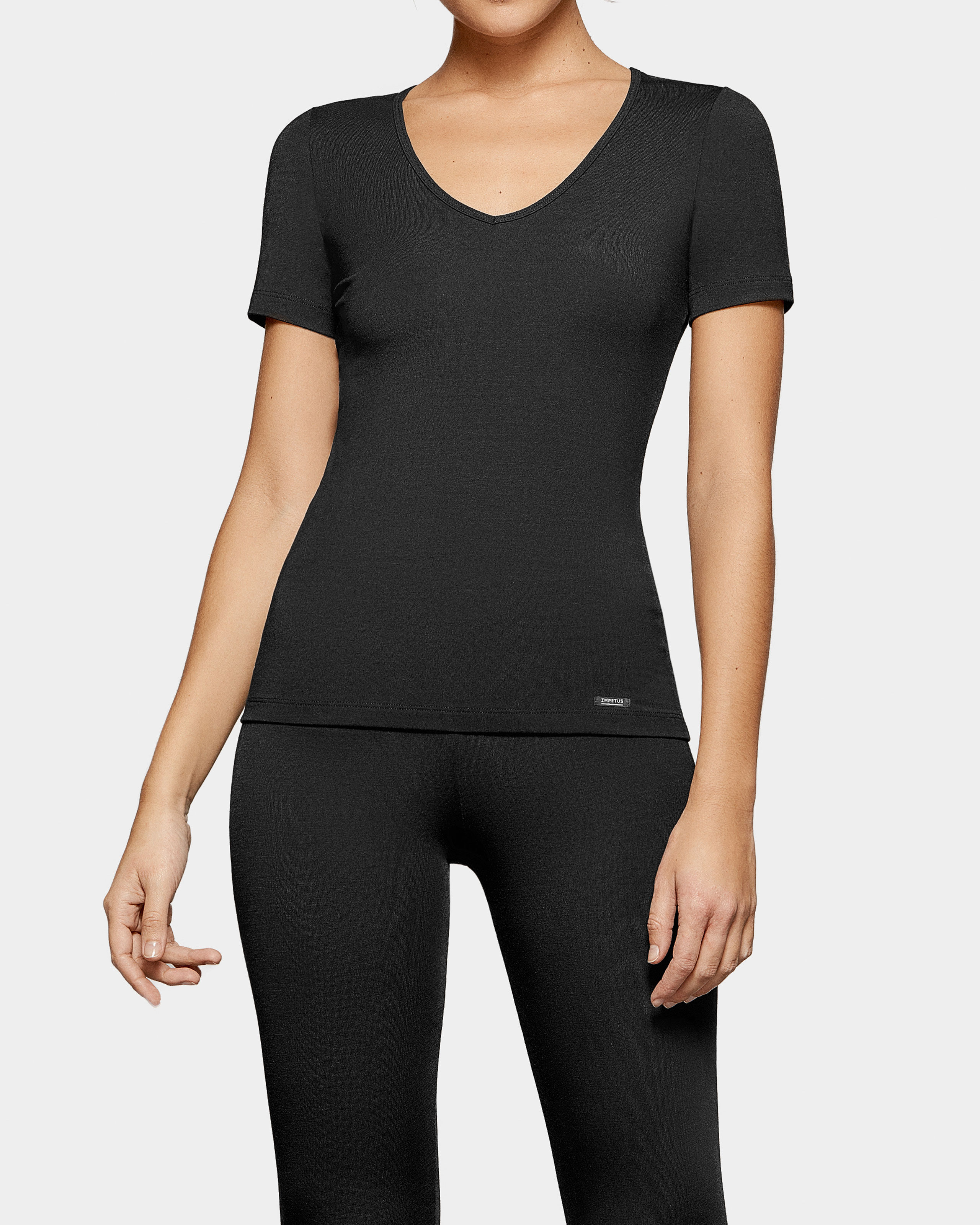 IMPETUS T-shirt de mujer Thermo NEGRO (L)
