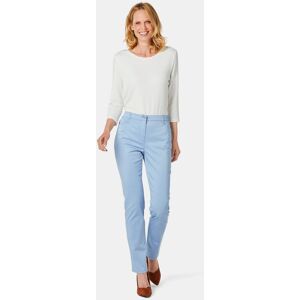 Goldner Fashion Kevyet puuvillahousut CARLA - hellblau - Gr. 50  Damen