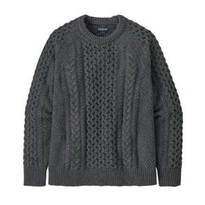 Patagonia Unisex Cable Knit villapaita - Kierrätettyä villaa & nylonia  - Hex Grey - female - Size: S