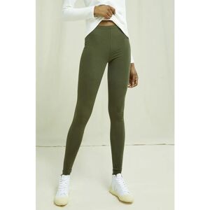 People Tree naisten Leggingsit - Luomupuuvillaa  - Khaki - female - Size: 8