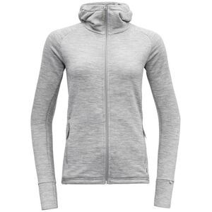 Devold Naisten Nibba Jacket Merinovillahuppari  - Grey Melange - female - Size: M