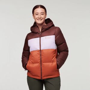 Cotopaxi Naisten Solazo hupullinen untuvatakki - Vastuullista untuvaa  - Chestnut & Spice - female - Size: S